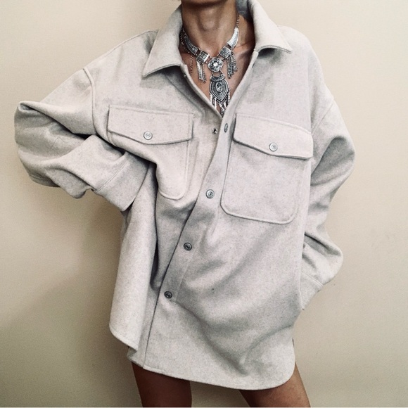 Brand new free people coat - baby oatmeal size XL - Picture 12 of 12